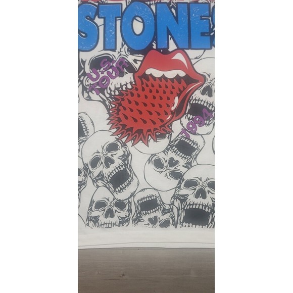 Rolling Stones Tshirt All Over Print Voodoo Lounge Modern 1994 US Tour XL Tongue - Picture 4 of 11